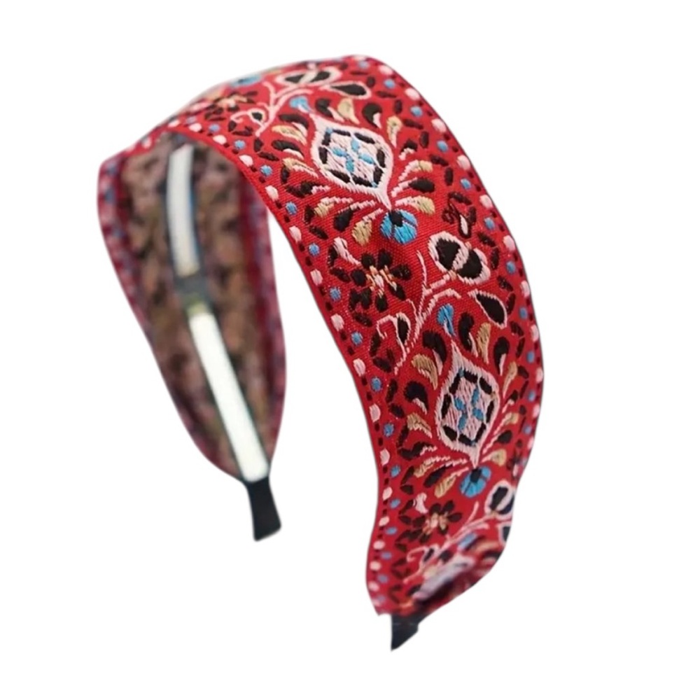 Rose Red Boho-Chic Tapestry Headband